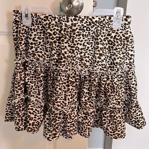Shein large cheetah print skirt